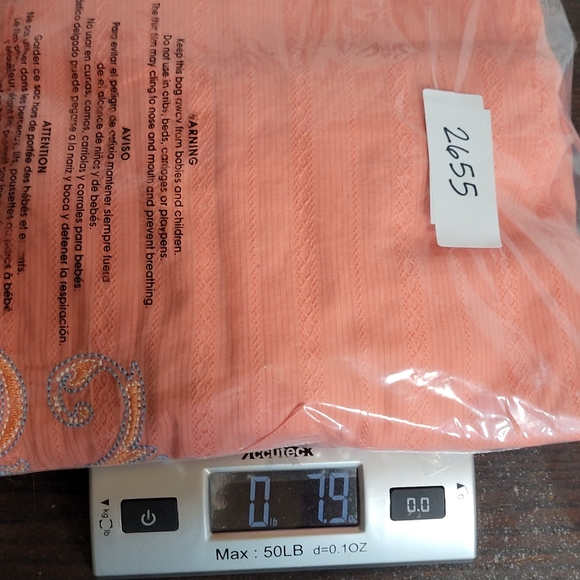 Wrangler Womens M Peach Long Sleeve Cotton Pearl Snap Western Shirt Embroidered - Picture 11 of 11